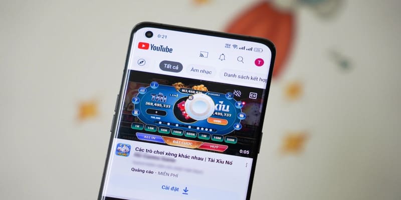 tài xỉu trên điện thoại